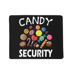 Candy Security Halloween Costume Party Mousepad