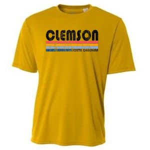 Clemson Sc Hometown Pride Retro 70s 80s Style Cooling Performance Crew T-Shirt