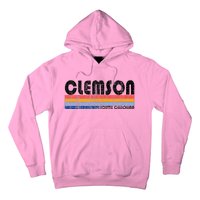 Clemson Sc Hometown Pride Retro 70s 80s Style Hoodie