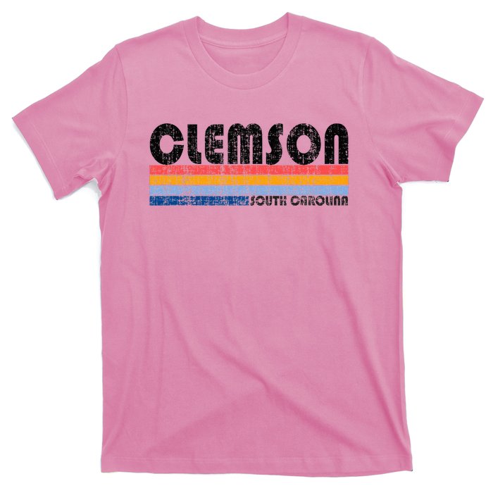 Clemson Sc Hometown Pride Retro 70s 80s Style T-Shirt