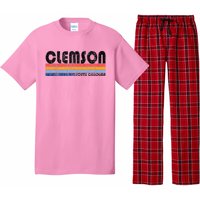 Clemson Sc Hometown Pride Retro 70s 80s Style Pajama Set