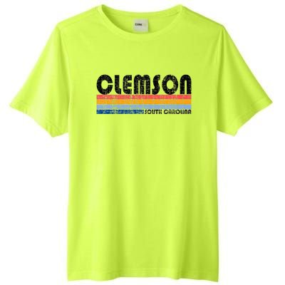 Clemson Sc Hometown Pride Retro 70s 80s Style Tall Fusion ChromaSoft Performance T-Shirt