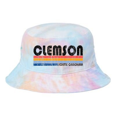 Clemson Sc Hometown Pride Retro 70s 80s Style Tie Dye Newport Bucket Hat