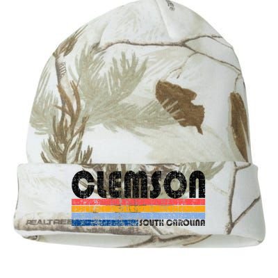 Clemson Sc Hometown Pride Retro 70s 80s Style Kati Licensed 12" Camo Beanie