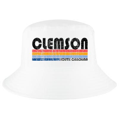 Clemson Sc Hometown Pride Retro 70s 80s Style Cool Comfort Performance Bucket Hat