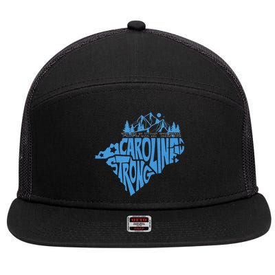 Carolina Strong Hurricane Relief Western Nc 7 Panel Mesh Trucker Snapback Hat