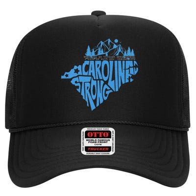 Carolina Strong Hurricane Relief Western Nc High Crown Mesh Back Trucker Hat