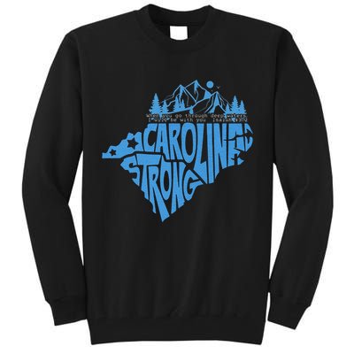 Carolina Strong Hurricane Relief Western Nc Tall Sweatshirt
