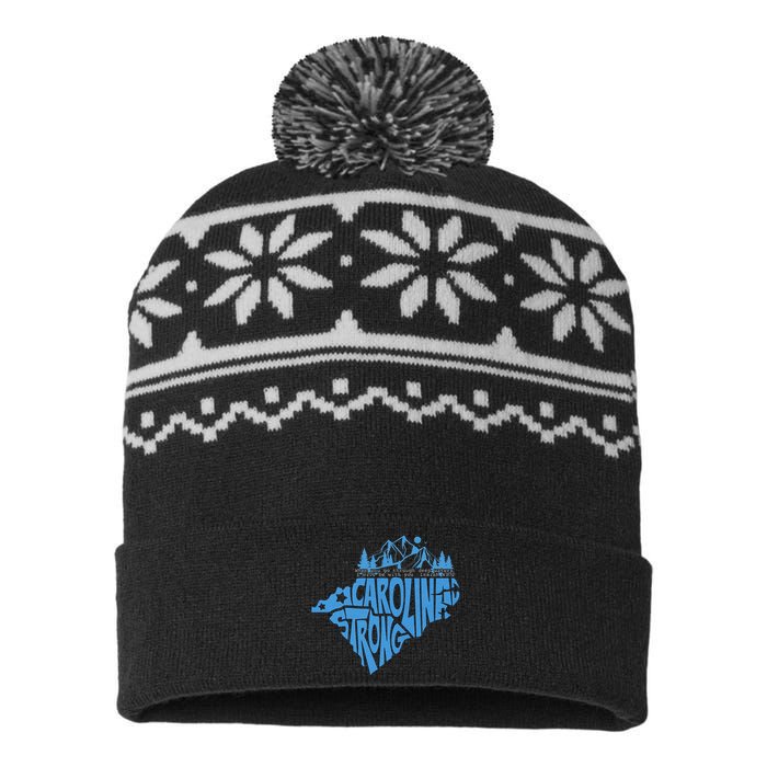 Carolina Strong Hurricane Relief Western Nc USA-Made Snowflake Beanie