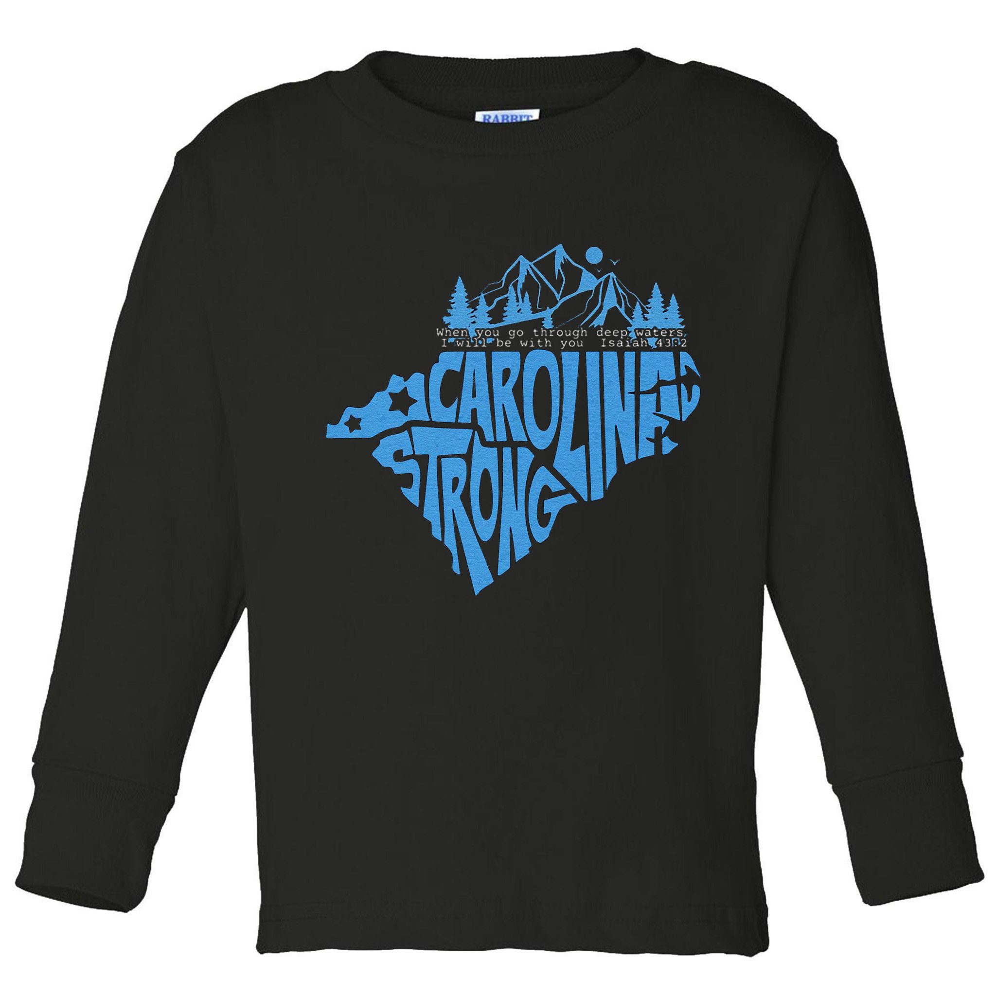 Carolina Strong Hurricane Relief Western Nc Toddler Long Sleeve Shirt