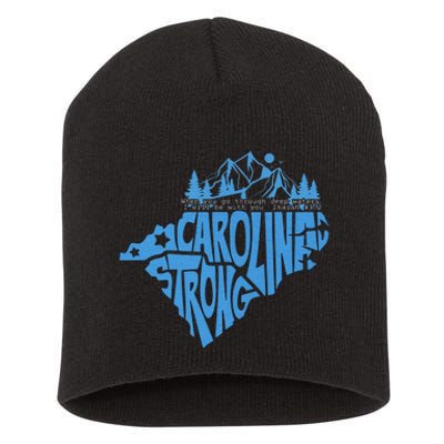 Carolina Strong Hurricane Relief Western Nc Short Acrylic Beanie