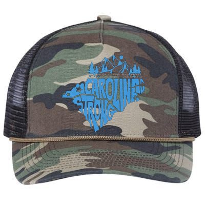 Carolina Strong Hurricane Relief Western Nc Retro Rope Trucker Hat Cap