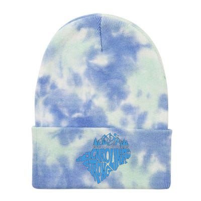 Carolina Strong Hurricane Relief Western Nc Tie Dye 12in Knit Beanie