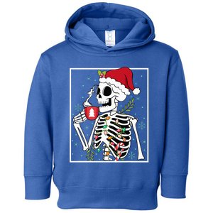 Christmas Skeleton Hot Chocolate Xmas  Toddler Hoodie