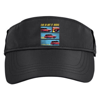 Car So Hot It Burns Comic Adult Drive Performance Visor
