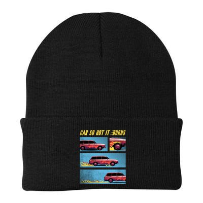 Car So Hot It Burns Comic Beanie