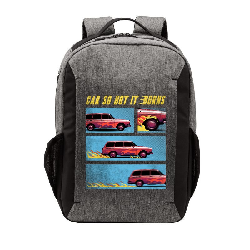 Car So Hot It Burns Comic Vector Backpack