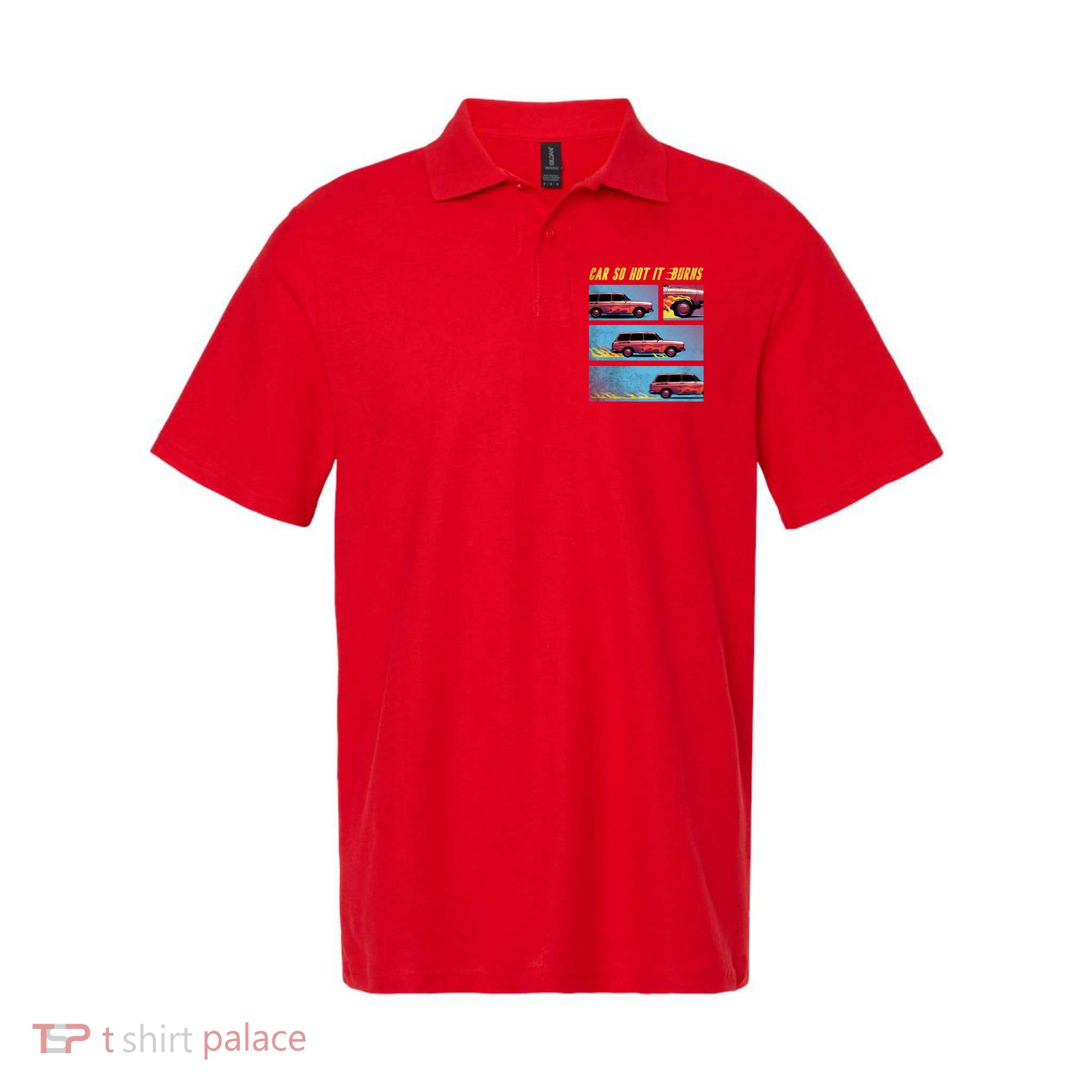Car So Hot It Burns Comic Polo