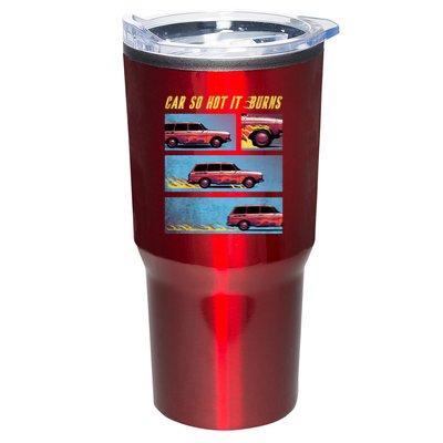 Car So Hot It Burns Comic Tumbler
