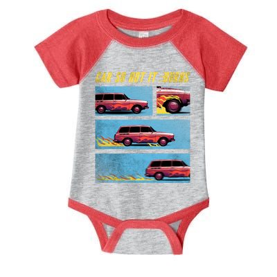 Car So Hot It Burns Comic Infant Baby Jersey Bodysuit