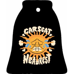 Car Seat Headrest Sun Ceramic Bell Ornament