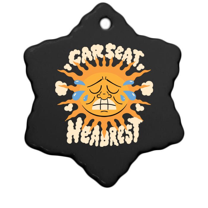 Car Seat Headrest Sun Ceramic Star Ornament