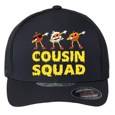 Cousin Squad Halloween Cousin Crew Funny Halloween Pumpkins Flexfit Unipanel Trucker Cap