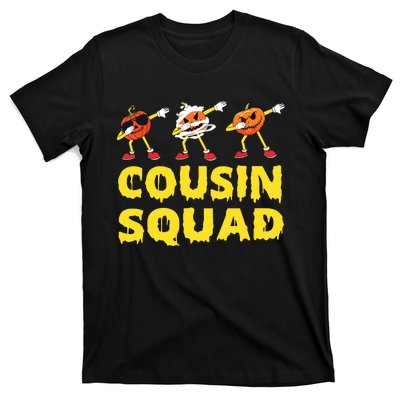 Cousin Squad Halloween Cousin Crew Funny Halloween Pumpkins T-Shirt