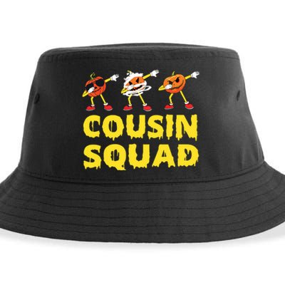 Cousin Squad Halloween Cousin Crew Funny Halloween Pumpkins Sustainable Bucket Hat