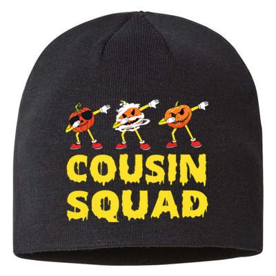 Cousin Squad Halloween Cousin Crew Funny Halloween Pumpkins Sustainable Beanie