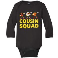 Cousin Squad Halloween Cousin Crew Funny Halloween Pumpkins Baby Long Sleeve Bodysuit