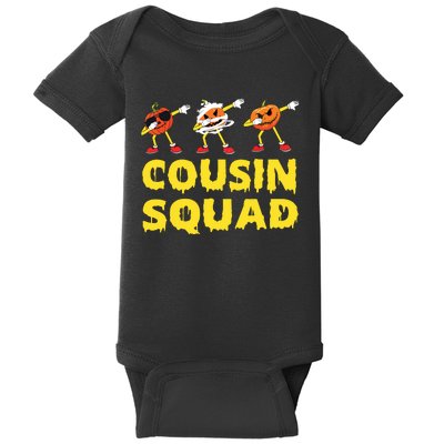 Cousin Squad Halloween Cousin Crew Funny Halloween Pumpkins Baby Bodysuit