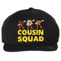 Cousin Squad Halloween Cousin Crew Funny Halloween Pumpkins Wool Snapback Cap