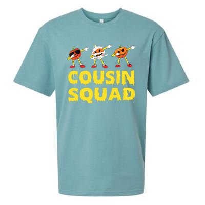 Cousin Squad Halloween Cousin Crew Funny Halloween Pumpkins Sueded Cloud Jersey T-Shirt