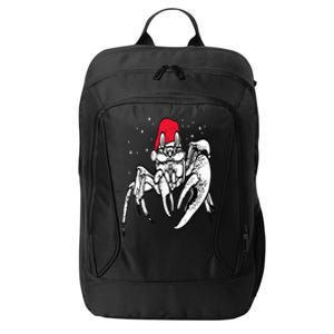 Crab Santa Hat Christmas Pajama XMas Holiday Animal City Backpack