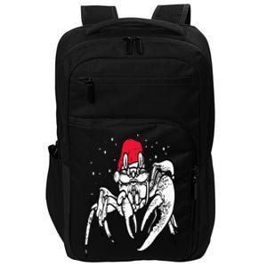 Crab Santa Hat Christmas Pajama XMas Holiday Animal Impact Tech Backpack