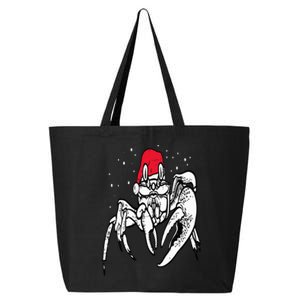 Crab Santa Hat Christmas Pajama XMas Holiday Animal 25L Jumbo Tote