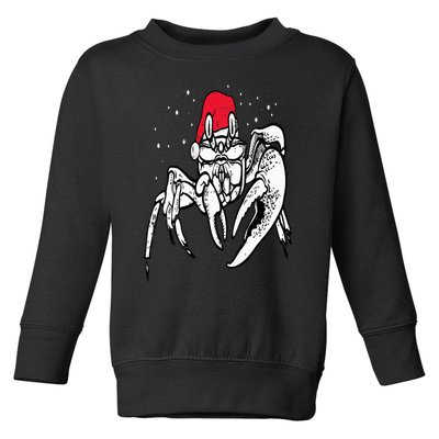 Crab Santa Hat Christmas Pajama XMas Holiday Animal Toddler Sweatshirt