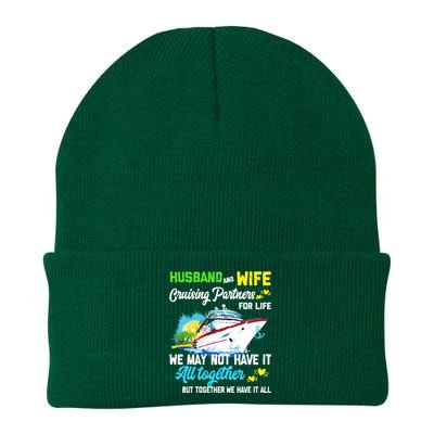 Cruise Ship Husband And Wife Cruising Partners For Life Gift Knit Cap Winter Beanie