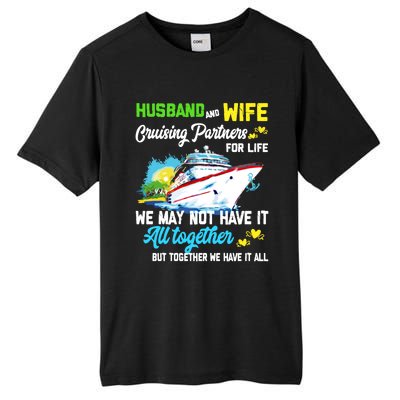 Cruise Ship Husband And Wife Cruising Partners For Life Gift Tall Fusion ChromaSoft Performance T-Shirt