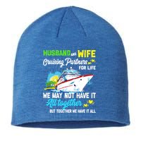 Cruise Ship Husband And Wife Cruising Partners For Life Gift Sustainable Beanie