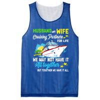 Cruise Ship Husband And Wife Cruising Partners For Life Gift Mesh Reversible Basketball Jersey Tank