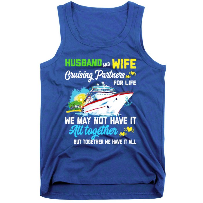 Cruise Ship Husband And Wife Cruising Partners For Life Gift Tank Top