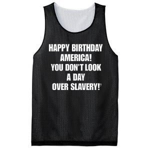 Cree Summer Happy Birthday America You Dont Look A Day Over Slavery Mesh Reversible Basketball Jersey Tank