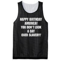 Cree Summer Happy Birthday America You Dont Look A Day Over Slavery Mesh Reversible Basketball Jersey Tank