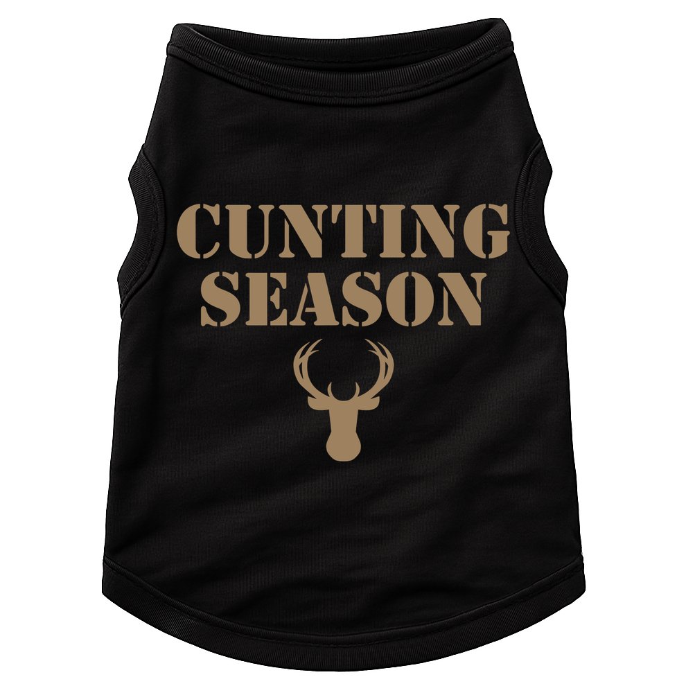 Cunting Season Hunting Season Deer Hunting Doggie Tank
