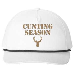 Cunting Season Hunting Season Deer Hunting Snapback Five-Panel Rope Hat