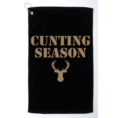 Cunting Season Hunting Season Deer Hunting Golf Towel