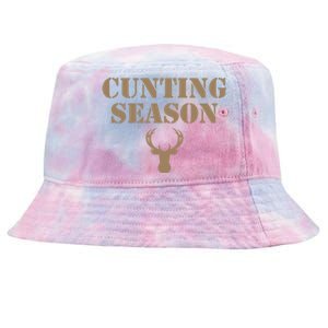 Cunting Season Hunting Season Deer Hunting Tie-Dyed Bucket Hat