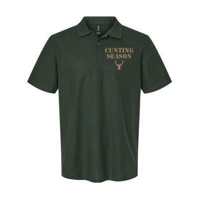 Cunting Season Hunting Season Deer Hunting Softstyle Adult Sport Polo